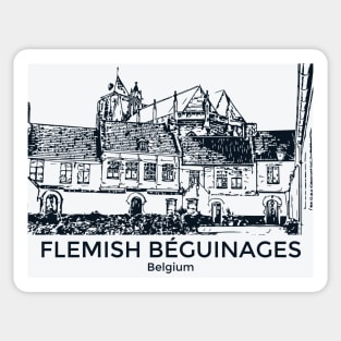 Flemish Béguinages - Belgium Sticker